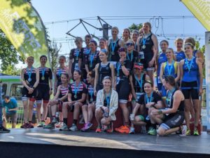 Triathlöwinnen Bremen beim Triathlon in Limmer 2023